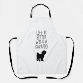 Das Leben ist besser mit einem Cavapoo Schürze (Vorderseite)