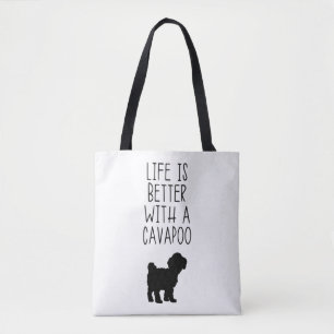 Das Leben ist besser mit einem Cavapoo Tasche