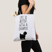 Das Leben ist besser mit einem Cavapoo Tasche (Von Nahem)