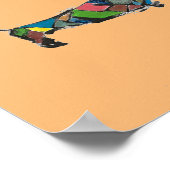 Das Leben ist besser mit einem Dackel-Poster Poster (Ecke)