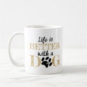 Das Leben ist besser mit einem Deerhound-Geschenk Kaffeetasse (Links)