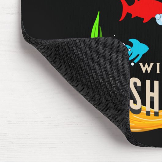 Das Leben ist besser mit einem Fischtank, farbigen Mousepad (Ecke)