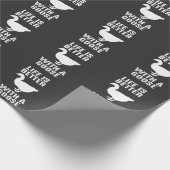 Das Leben ist besser mit einem Gänse für den Vogel Geschenkpapier (Ecke)