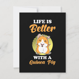 Das Leben ist besser mit einem Guinea-Schwein Dankeskarte