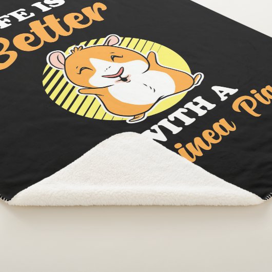 Das Leben ist besser mit einem Guinea-Schwein Sherpadecke (3/4)