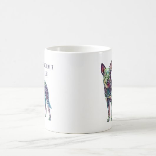Das Leben ist besser mit einem Heeler Blue Heeler Kaffeetasse (Mittel)
