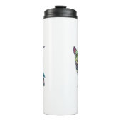 Das Leben ist besser mit einem Helfer Thermosbecher (Vorderseite)