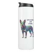 Das Leben ist besser mit einem Helfer Thermosbecher (Nach rechts gedreht)