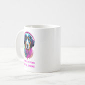 Das Leben ist besser mit einem Hund - Funny Dog Kaffeetasse (Vorderseite Links)