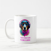 Das Leben ist besser mit einem Hund - Funny Dog Kaffeetasse (Links)