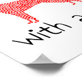 Das Leben ist besser mit einem Hund - Hund liebt P Poster (Ecke)