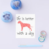 Das Leben ist besser mit einem Hund - Hundeliebhab Flyer (Einzeln)