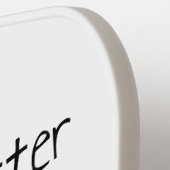 Das Leben ist besser mit einem Hund - Hundeliebhab Pickleball Schläger (Linke Seite)