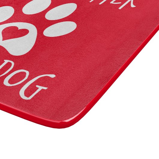 Das Leben ist besser mit einem Hund - Hundeliebhab Schneidebrett (Ecke)