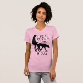 Das Leben ist besser mit einem Hund - Hundeliebhab T-Shirt (Vorne ganz)