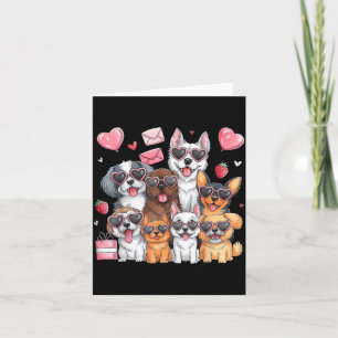 Das Leben ist besser mit einem Hund Lustiger Hunde Karte