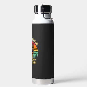 Das Leben ist besser mit einem Hund - Vintage-Sonn Trinkflasche