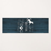 Das Leben ist besser mit einem Hund Yoga Mat - Bla Yogamatte (Vorderseite (Horizontal))
