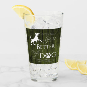 Das Leben ist besser mit einem Hundelglas-Cup - Gr Glas