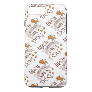 Das Leben ist besser mit einem Hundeschokolade wit Case-Mate iPhone Hülle
