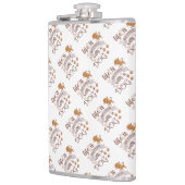 Das Leben ist besser mit einem Hundeschokolade wit Flachmann (Links)