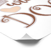 Das Leben ist besser mit einem Hundeschokolade wit Fotodruck (Ecke)