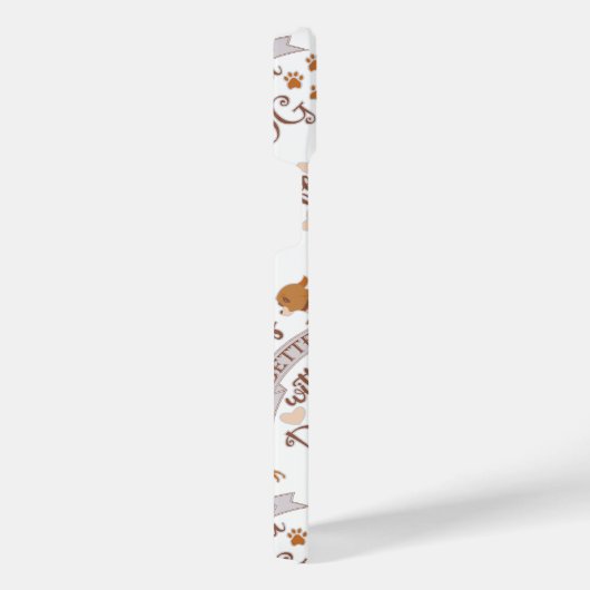 Das Leben ist besser mit einem Hundeschokolade wit iPhone Hülle (Rechte Seite)