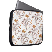 Das Leben ist besser mit einem Hundeschokolade wit Laptopschutzhülle (Vorne Rechts)