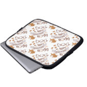 Das Leben ist besser mit einem Hundeschokolade wit Laptopschutzhülle (Vorne Knopf)