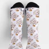 Das Leben ist besser mit einem Hundeschokolade wit Socken (Oben)