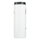 Das Leben ist besser mit einem Hundeschokolade wit Thermosbecher (Rückseite)