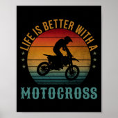 DAS LEBEN IST BESSER MIT EINEM MOTOKROSS POSTER (Vorne)
