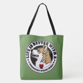 Das Leben ist besser mit einem pembraunen walisisc Tasche (Rückseite)