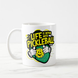Das Leben ist besser mit einem Pickleball Kaffeetasse