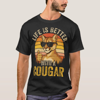 Das Leben ist besser mit einem Puma Lustiger Spruc T-Shirt