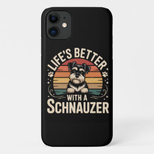 Das Leben ist besser mit einem Schnauzer Case-Mate iPhone Hülle