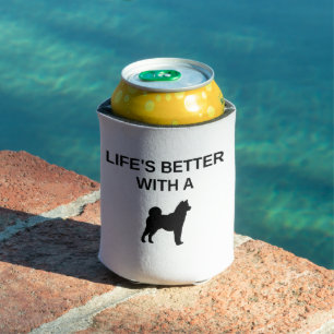 Das Leben ist besser mit einem Shiba inu Dosenkühler