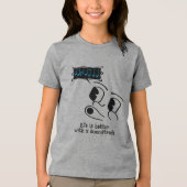 "Das Leben ist besser mit einem Soundtrack" Tri-Blend Shirt (Vorderseite)