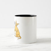 Das Leben ist besser mit einem sphynxen Katzenjack Zweifarbige Tasse (Mittel)