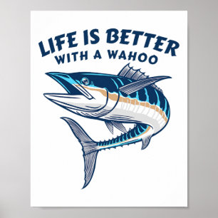 Das Leben ist besser mit einem Wahoo Lustiger Salz Poster