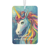 Das Leben ist besser mit einem Zauber. Autolufterfrischer (Rückseite)