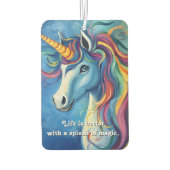 Das Leben ist besser mit einem Zauber. Autolufterfrischer (Rückseite)