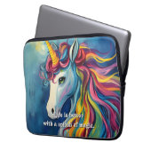 Das Leben ist besser mit einem Zauber. Laptopschutzhülle (Vorderseite Links)