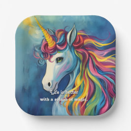 Das Leben ist besser mit einem Zauber. Pappteller