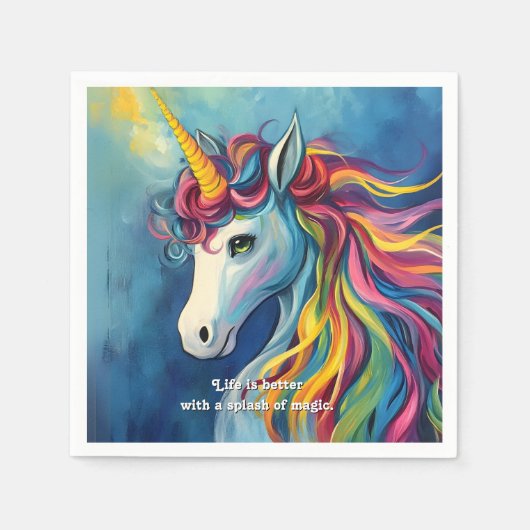 Das Leben ist besser mit einem Zauber. Serviette (Vorderseite)