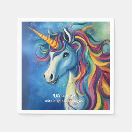 Das Leben ist besser mit einem Zauber. Serviette