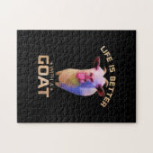 Das Leben ist besser mit einem Ziegengeschenk Puzzle (Horizontal)