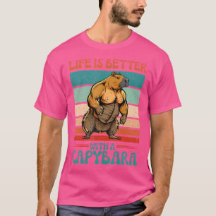 Das Leben ist besser mit einer Capybara Funny Capy T-Shirt
