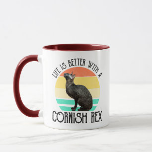 Das Leben ist besser mit einer Cornish Rex Tasse