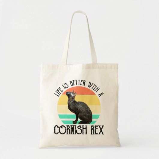 Das Leben ist besser mit einer Cornish Rex Tragetasche (Vorne)